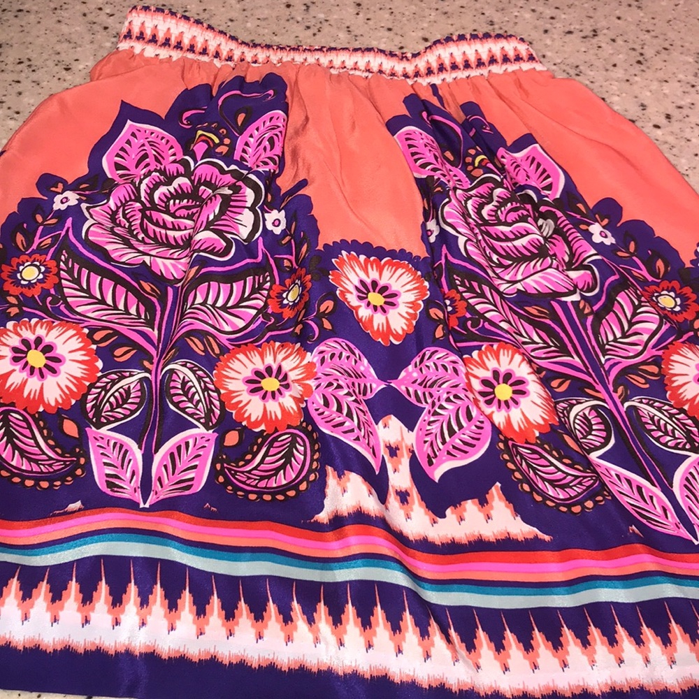 silk/polyester skirt
